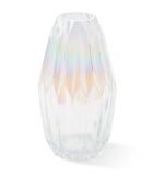 Meerkleurige glazen kroonluchtervaas M- D17xH32 cm