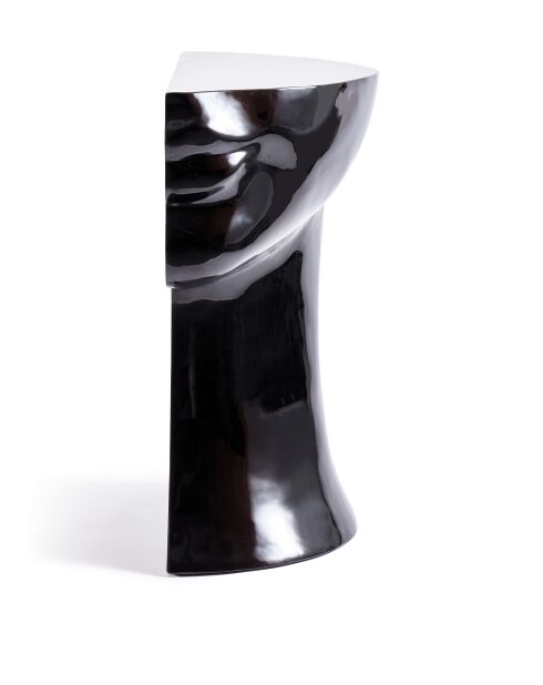 Statue Tête droite bas noire - 41x33x79 cm