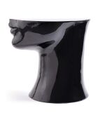 Statue Tête droite bas noire - 41x33x79 cm