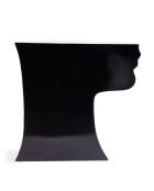 Statue Tête droite bas noire - 41x33x79 cm