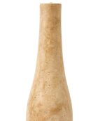 Bougeoir bouteille long beige - D8.5xH47 cm