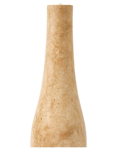 Bougeoir bouteille long beige - D8.5xH47 cm
