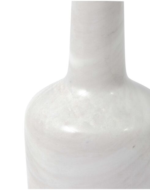 Bougeoir whisky blanc - D12.5xH32.9 cm