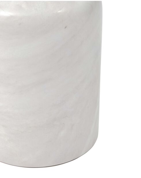 Bougeoir whisky blanc - D12.5xH32.9 cm