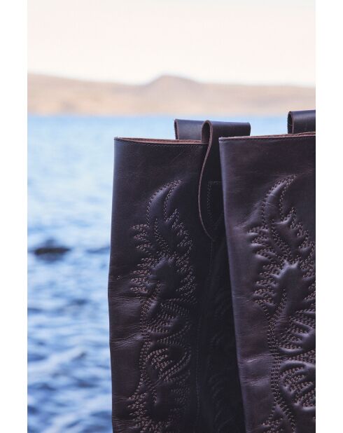 Bottes Lucien bottes marron foncé