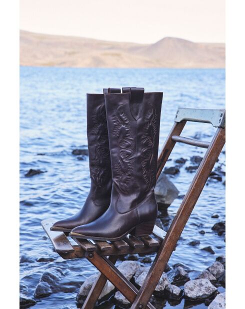 Bottes Lucien bottes marron foncé