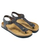 Dunkelbraune Ledersandalen Leon