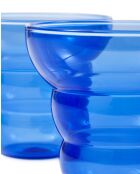 2 gobelets Mizu Kiri bleus - D10xH9 cm