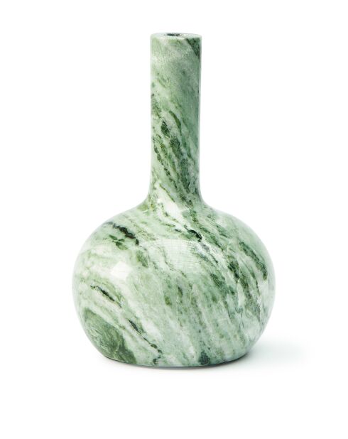 Bougeoir cloche vert foncé - D16xH25 cm