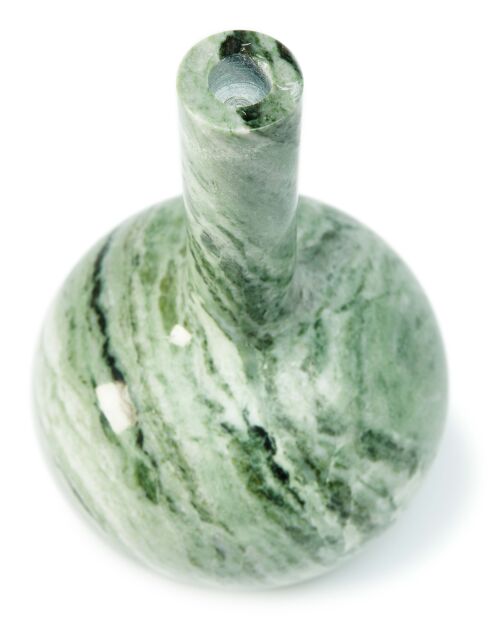 Bougeoir cloche vert foncé - D16xH25 cm