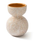 Vase Boolb dots orange S - D13.7xH20 cm