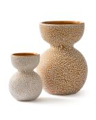 Vase Boolb dots orange S - D13.7xH20 cm