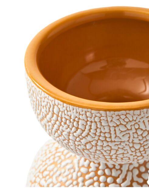 Vase Boolb dots orange S - D13.7xH20 cm