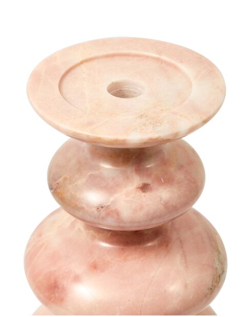 Bougeoir Héritage rose - D18xH50 cm