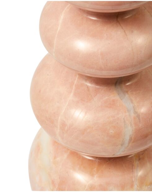 Bougeoir Héritage rose - D18xH50 cm