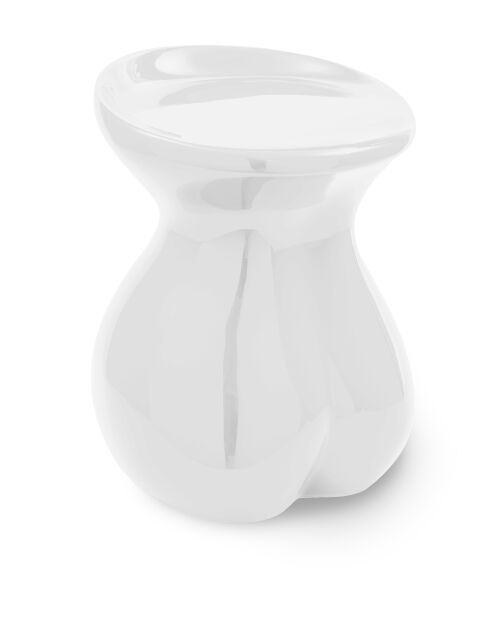 Kruk met witte carrosserie - 42,5x37,5 x50 cm