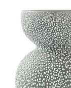 Vase Boolb dots vert foncé S - D13.7xH20 cm
