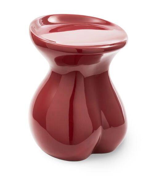 Bordeauxrode lichaamskruk - 42,5x37,5 x50 cm