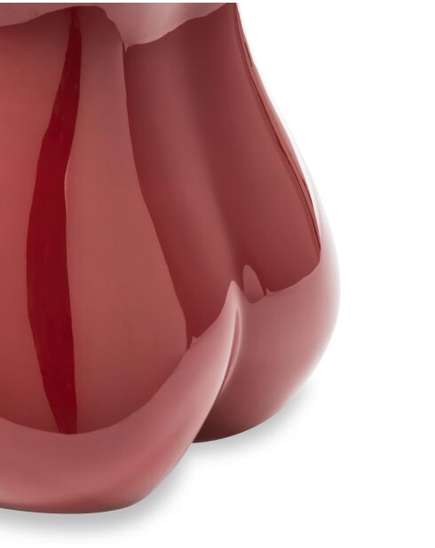 Bordeauxrode lichaamskruk - 42,5x37,5 x50 cm