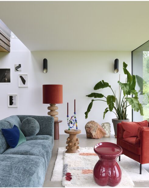 Bordeauxrode lichaamskruk - 42,5x37,5 x50 cm