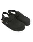 Zuecos Oscar de piel negros