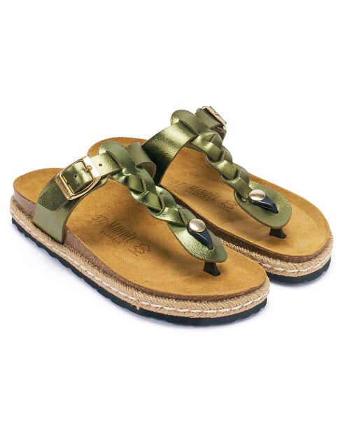 Groene sandalen Luna