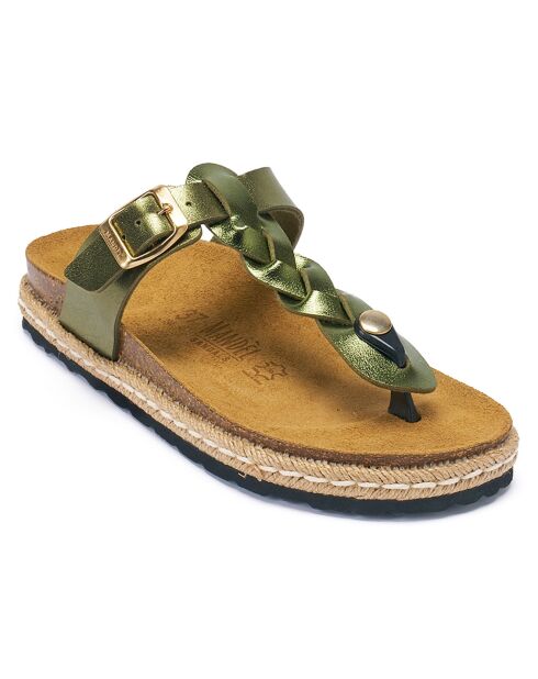 Groene sandalen Luna