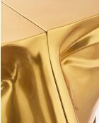 Statue Tête droite haut dorée - 56x46x40 cm