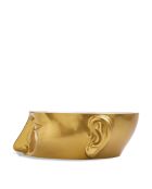 Statue Tête droite haut dorée - 56x46x40 cm