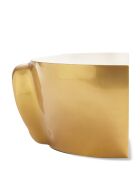 Statue Tête droite haut dorée - 56x46x40 cm