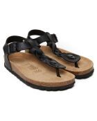 Schwarze Aida Sandalen