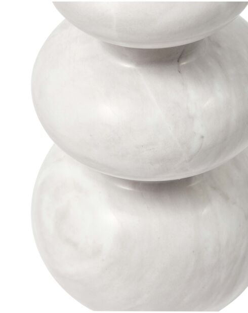 Bougeoir Héritage blanc - D18xH50 cm