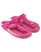 Fuchsia Gala fluwelen leren sandalen