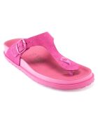 Fuchsia Gala fluwelen leren sandalen