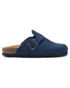 Zuecos Noé de piel de terciopelo marino