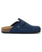 Zuecos Noé de piel de terciopelo marino