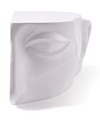 Statue Tête droite haut blanche - 56x46 x40 cm