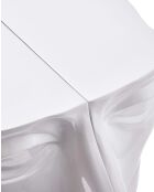 Statue Tête droite haut blanche - 56x46 x40 cm