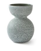 Vase Boolb dots vert foncé M - D23.2xH32 cm