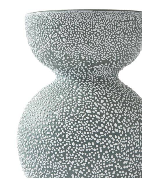 Vase Boolb dots vert foncé M - D23.2xH32 cm