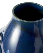 Vase quillie bleu foncé S - D18xH32 cm