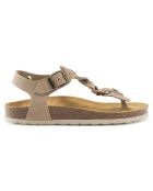 Aida taupe fluwelen leren sandalen