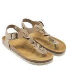 Aida taupe fluwelen leren sandalen
