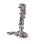 Bougeoir goutte à goutte en nickel gris foncé L - 11x18x25 cm