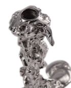 Bougeoir goutte à goutte en nickel gris foncé L - 11x18x25 cm