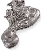 Bougeoir goutte à goutte en nickel gris foncé L - 11x18x25 cm