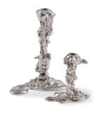 Bougeoir goutte à goutte en nickel gris foncé L - 11x18x25 cm