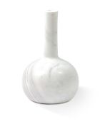 Bougeoir cloche blanc - D16xH25 cm