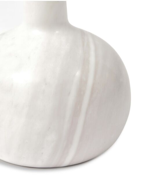 Bougeoir cloche blanc - D16xH25 cm