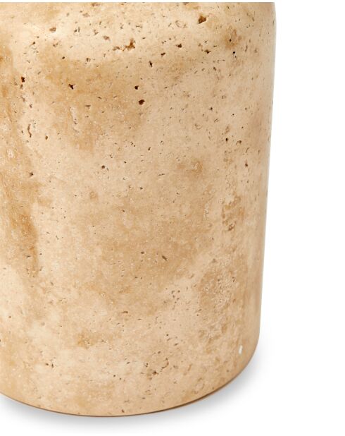 Bougeoir whisky beige - D12.5xH32.9 cm